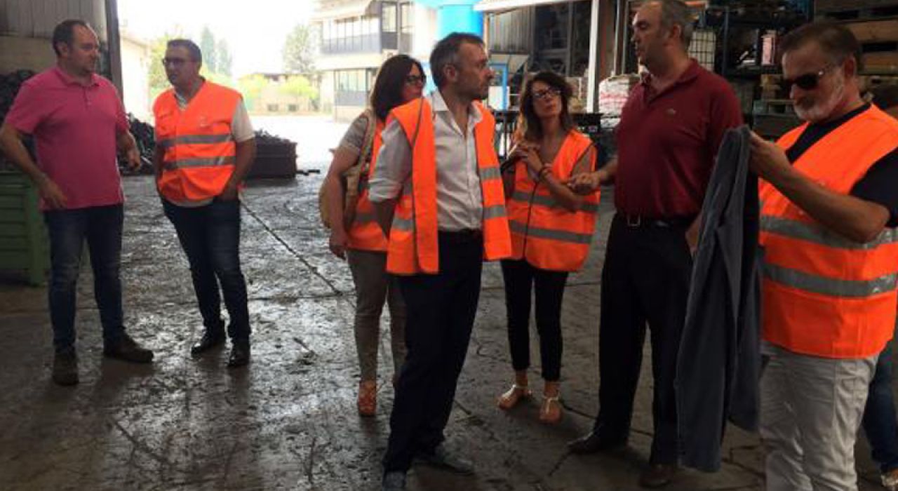News giunta comunale visita azienda